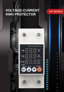 Ac DC AVP 220V 110V 40A 63A 80A Adjustable Over Under <strong>Voltage</strong> Current Protector Electric Used Protection <strong>Voltage</strong> and Current - Product Image 2