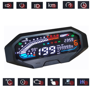 Thailand GPX Motorrad Touch DEMON GR200R Digitales LCD-Instrument Montage code Messgerät Uhr Wasser temperatur - Product Image 6
