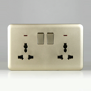 Enchufe conmutado multifunción 13A BS Reino Unido estándar británico MF enchufe eléctrico multifunción 146mm negro Reino Unido enchufes de pared conmutados - Product Image 4