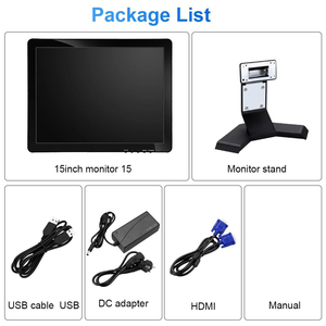Zhixianda 15 17 19 Inch 4:3 Same Design Cctv Portable HD <strong>Lcd</strong> <strong>Display</strong> <strong>Computer</strong> No Touch Function <strong>Monitor</strong> for Camera PS3 PS4 POS - Product Image 3