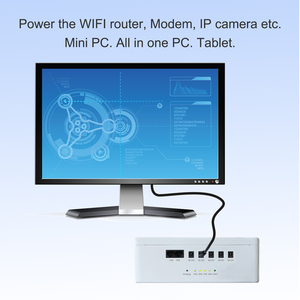 Мини DC UPS 60000mah 12V DC выход 48V POE UPS долгое время резервного питания DC Mini UPS для Wifi маршрутизатор модем компьютер - Product Image 3
