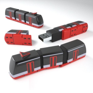 设计 OEM PVC 定制 pendrive 汽车形状与标志硅胶定制火车卡车 usb 闪存驱动器 - Product Image 1