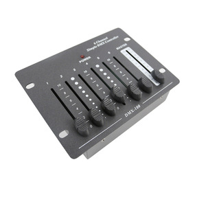 Mini 6-Channel DMX512 <strong>Controller</strong> for <strong>LED</strong> Par &amp; DJ Lights Simple Console <strong>with</strong> DC9V Adapter for Party Supplies - Product Image 2