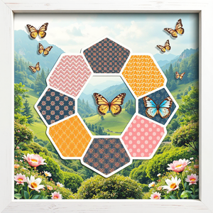 Nhãn dán GURU cầu vồng lăng trụ cửa sổ bám không dính chống va chạm Chim dán trang trí an toàn với hình lục giác và ong - Product Image 3