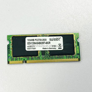 Swissbit 1024MB PC2700-2533 SDN12864S4B52MT-60R/CR Computer Memory Stick Industrielles Steuerungs speicher modul - Product Image 1