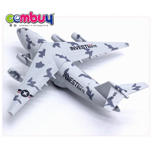 Simülasyon diecast metal modeli geri çekin ses aydınlatma oyuncak alaşım uçak - Product Image 5