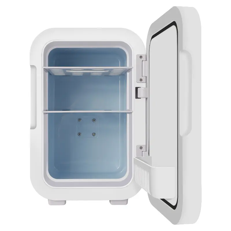 Mini refrigerador portátil con compresor para el cuidado de la piel, refrigerador de 12v, 52w, ABS, 8L, nuevo diseño