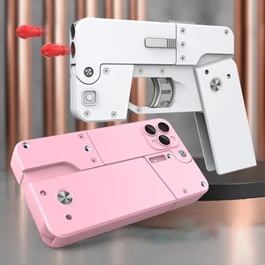 11プロマックスフォンガンおもちゃ卸売価格ソフト弾丸折りたたみ式セルピストルミニイジェクションポケットおもちゃガン工場 - Product Image 6