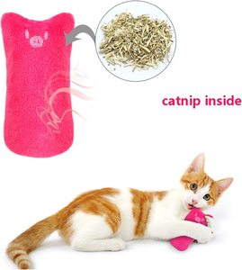 2024 Venta caliente lindo diseño de forma de dedo Catnip juguete gato masticar juguete resistente a mordeduras ratones de dibujos animados gato dentición masticar juguete - Product Image 6