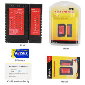 NF-468S Cable &amp; POE <strong>Tester</strong> Check Continuity <strong>of</strong> RJ11&amp;RJ45 Cable Quickly and Identify the <strong>Type</strong> <strong>of</strong> Power Source - Product Image 6