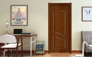 CBMmart Oak or Teak Wooden Deep Carved Line Bedroom <strong>Doors</strong> with Whole Lock Set Customized Modern Design Solid <strong>Wood</strong> <strong>Door</strong> - Product Image 3