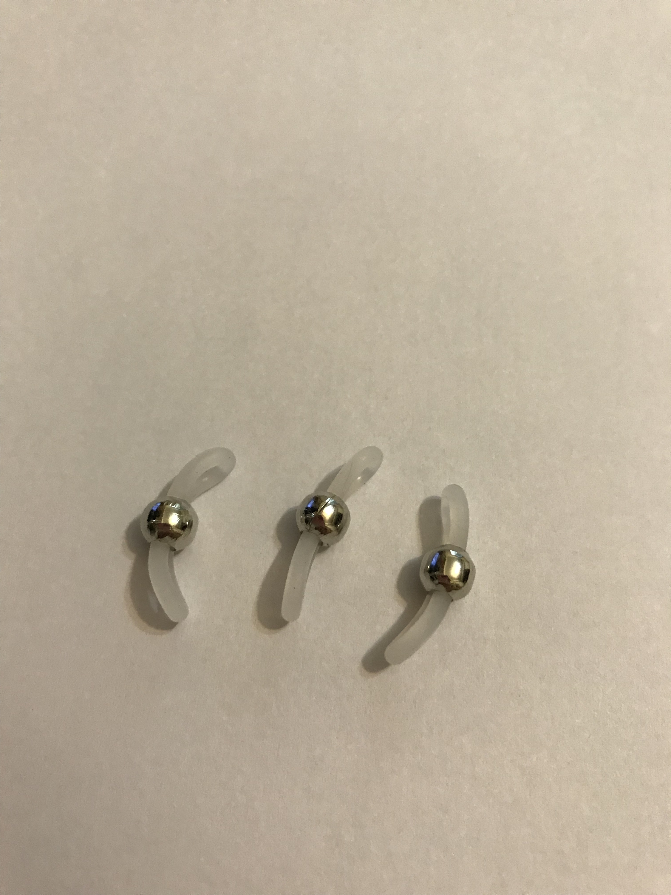 Silver bead/White