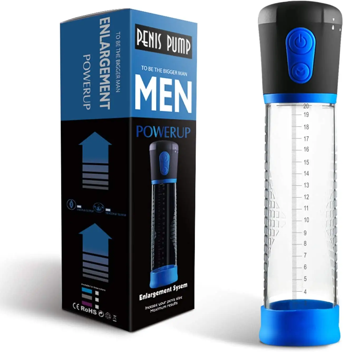 Penis Pump Extender Enlarger, Male Sex Toys Auto Penis Vacuum Pump Cock Sleeve Sexual Enhancer Adult Toys Training Device