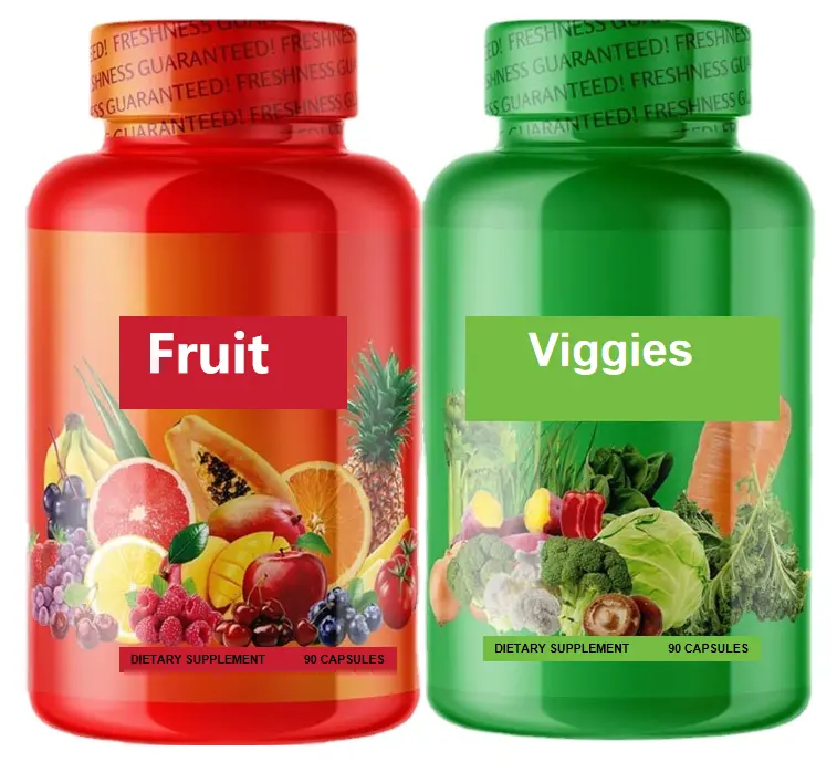 OEM Superfood balance of nature fruits and veggies Private label Fruit and vegetable capsules for healthy lifestyle and diet