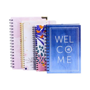 Benutzer definierte Business-Notizbücher Logo-Druck Spiral <span class=keywords><strong>a5</strong></span> Lined Notepad-Set mit Stift und Haft notizen