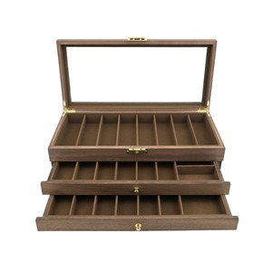 Bằng Gỗ Cho Thụy Sĩ Quân Đội Dao Tổ Chức Óc Chó Màu Đen Hộp Nướng Sơn Mài Có Thể Gập Lại Cứu Hộ Muỗng Bộ Sưu Tập Hiển Thị Trường Hợp Cho Tường Han - Product Image 5