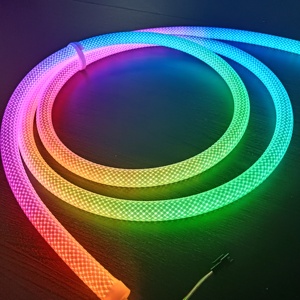 נמען ריצה rgb דיגיטלי רצועת ניאון Flex אור wifi גוגל אפליקציה שלט רחוק 5050smd נייאון