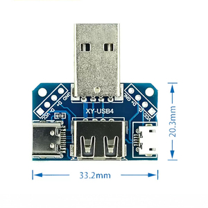 Buchse zu Micro USB Header/Typ C 4P DIP USB Adapter platine Elektronische Module und Kits Produkt kategorie ICs - Product Image 2
