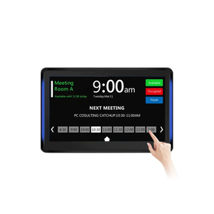 Pantalla táctil de 10,1 pulgadas montada en la pared POE Power LED Light Sala de reuniones Sistema de reserva Android Tablet Computadoras - Product Image 2