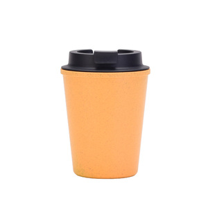 高品質カスタムロゴミニポータブルコーヒーカップ350ml 12オンスダブルレイヤー断熱カーカップドリンク用