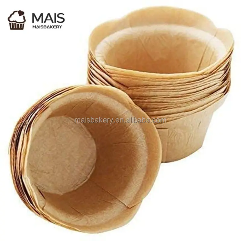 MaisBakery papier parchemin antiadhésif jetable lotuscupcake cups muffin cupcake doublures pour boulangerie party supply