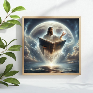 Chúa Giêsu rao giảng 40x40cm/15.74inch <span class=keywords><strong>Cross</strong></span> <span class=keywords><strong>Stitch</strong></span> Kit DIY 11CT/14ct thêu treo tranh thêu đầy đủ treo - Product Image 3