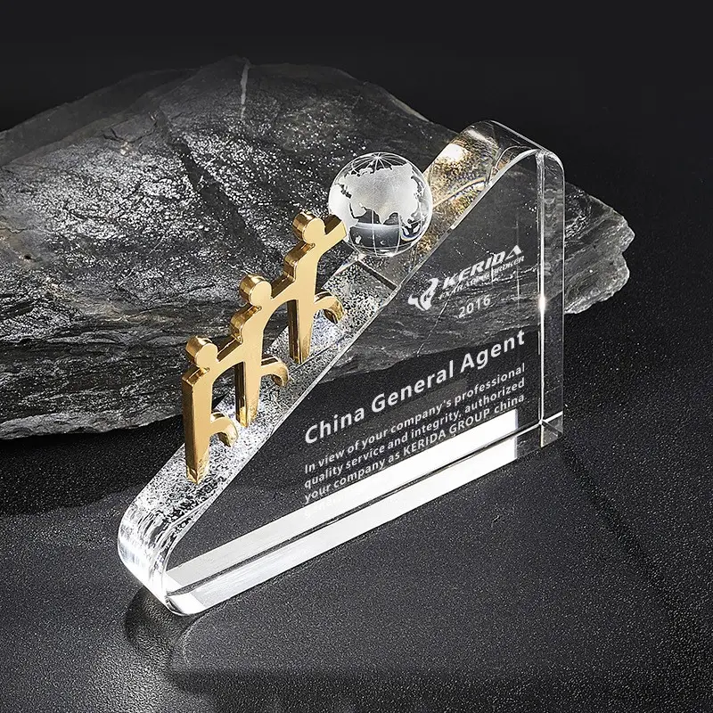 Grosir Piala Kosong Kaca Kristal Disesuaikan Bening K9 Penghargaan Piala Kristal untuk Suvenir