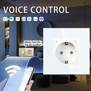 Toma de corriente inteligente Enchufe Wifi Tuya Toma de vidrio multifunción - Product Image 4