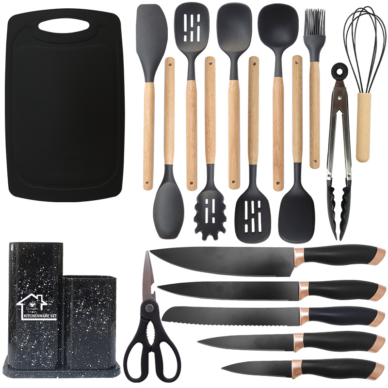 #13-19pcs set-black