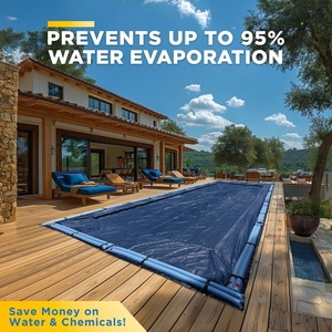 जल वार्डन 38x18 फीट लुभावनीय जलरोधक पूल सुरक्षा कवर पीवीसी लैमिनेटेड इन-ग्राउंड पॉलिएस्टर सादा शीतकालीन आयत कवर - Product Image 5