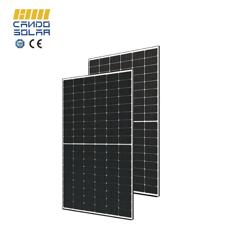 Cando Flexible 395W-420W Solar Panels for Marine Roof Tiles Solar Energy System N Type HJT Bifacial 400Watt Solar Panel