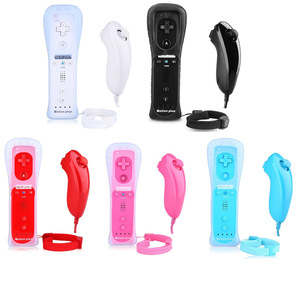 รีโมทไร้สาย2-in-1สำหรับรีโมท Wii และ nunchuk พร้อมเครื่องเร่งความเร็วสำหรับตัวควบคุมเกม Nintendo Wii พร้อมโมชั่นพลัส - Product Image 1