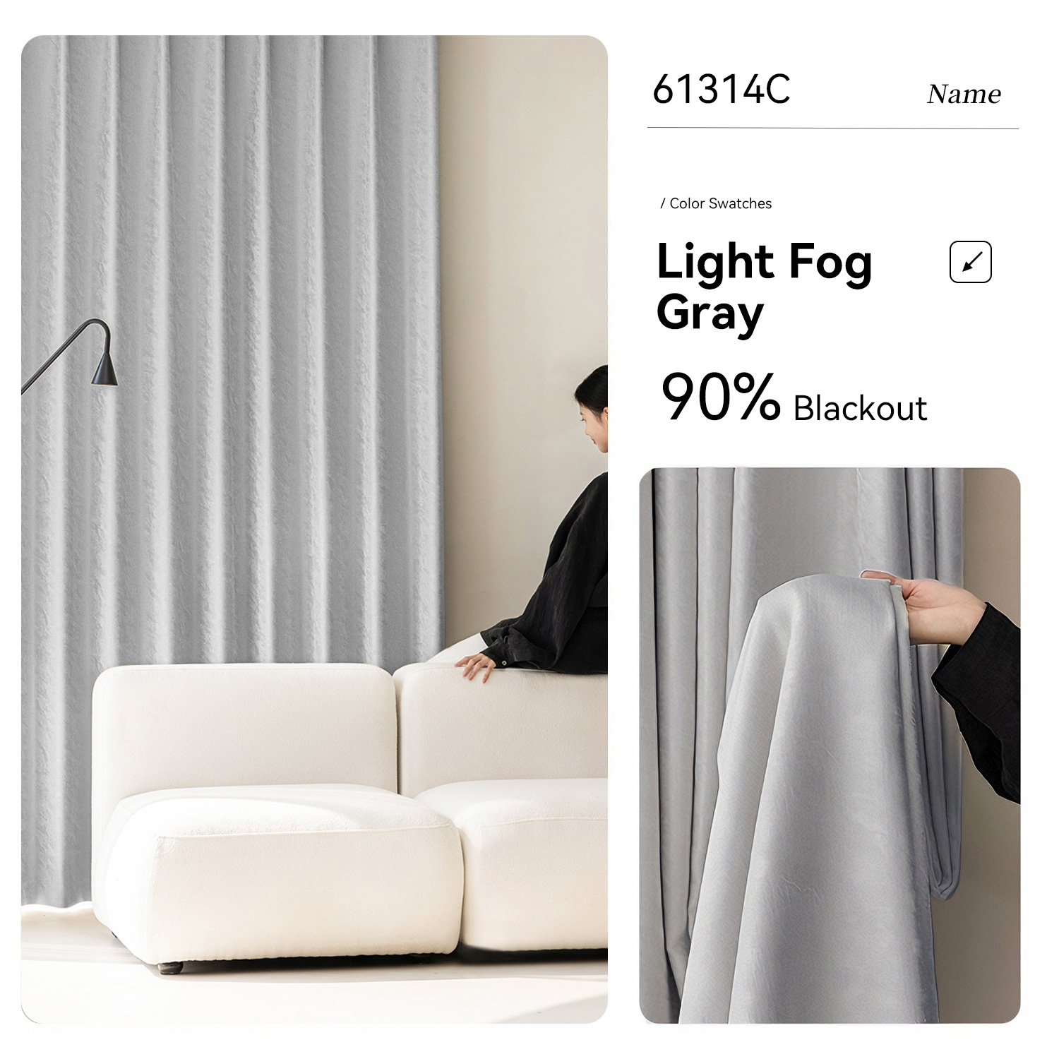 Gris brouillard clair 61314C