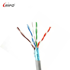 工場直送Cat6 SFTPシールドLANケーブル | 23AWGベア銅/CCAオプション、250MHz 4ペア、LSZH低煙ゼロハロゲンジャケット