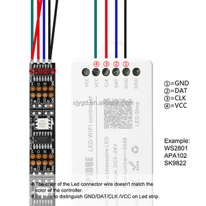 SP108E LED Wi-Fi Magic контроллер WS2812B WS2813 и т. д. светодиодные полосы светодиодный модуль свет Смарт-приложение беспроводной пульт дистанционного управления на базе операционной системы IOS 10/Android 4,4 DC5-24V - Product Image 2