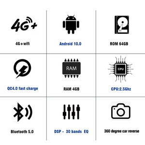 Android 10 触摸屏 2.5D 玻璃 IPS 汽车收音机菲亚特 500x 无线电音频 dvd gps 导航系统支持 4G sim卡 - Product Image 3