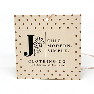 Custom Designed Cheap Paper Garment Hangtag Labels <strong>with</strong> <strong>String</strong> for Clothing Bags Shoes - Product Image 6