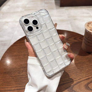 Thiết Kế Phổ Biến 3D Cube Dệt Trường Hợp Điện Thoại Cho Iphone11 12 13 14 15 16 Cộng Với Pro Max Rubik S Cube Trong Suốt Trường Hợp - Product Image 2