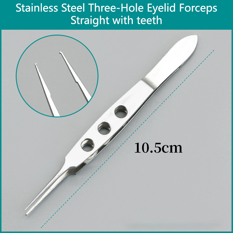 Stainless Steel Three-Hole - Straight Serrated