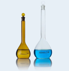 Bo 3.3 thủy tinh thể tích Flask phòng thí nghiệm rõ ràng/hổ phách thủy tinh thể tích Flask 10ml 100ml 5000ml - Product Image 1
