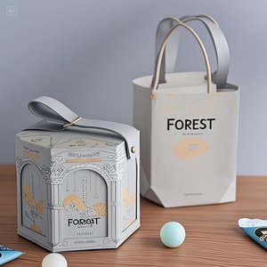 10PCS圣诞快乐圆形礼品盒婚礼客人婴儿淋浴糖果包情人节生日派对装饰纸盒