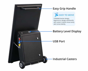 43 Inch High Brightness Movable <strong>LCD</strong> Advertising Board IP65 Outdoor <strong>Display</strong> for Restaurant Menu Welcome OEM Supplier SDK <strong>Function</strong> - Product Image 4