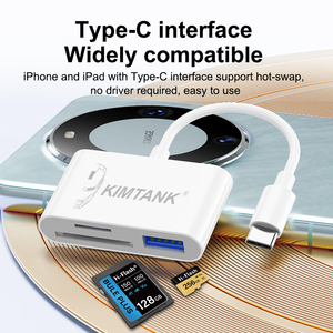 最佳工厂库存3合1 C型sd卡读卡器Usb3.0 C型Otg读卡器适配器，适用于Sd TF USB闪存智能卡读卡器 - Product Image 6