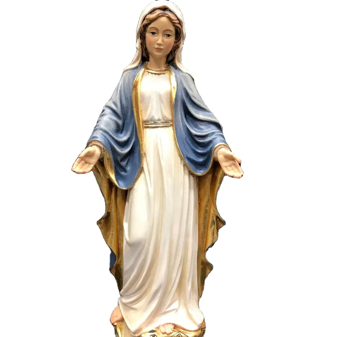 Özel reçine Virgen Mary heykeli İsa hıristiyan hediyeler