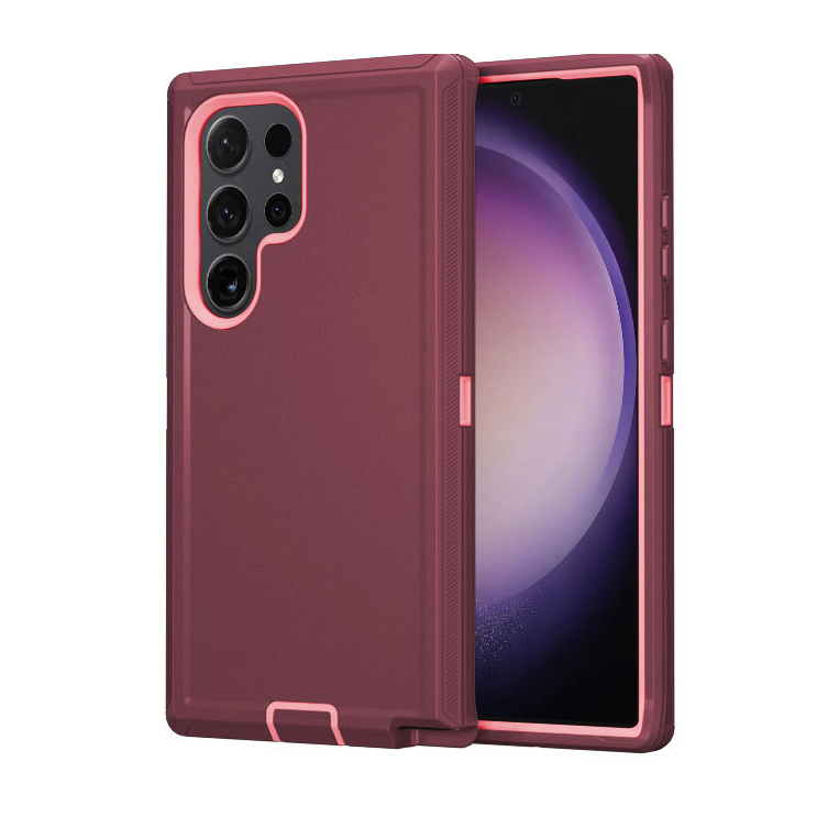 Wine Red+Light pink
