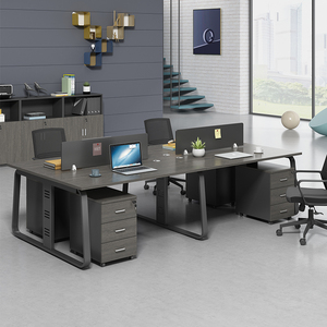 Partición de pantalla abierta personalizada, escritorio de ordenador estable, muebles de estación de trabajo para personal de oficina para 6 personas - Product Image 2