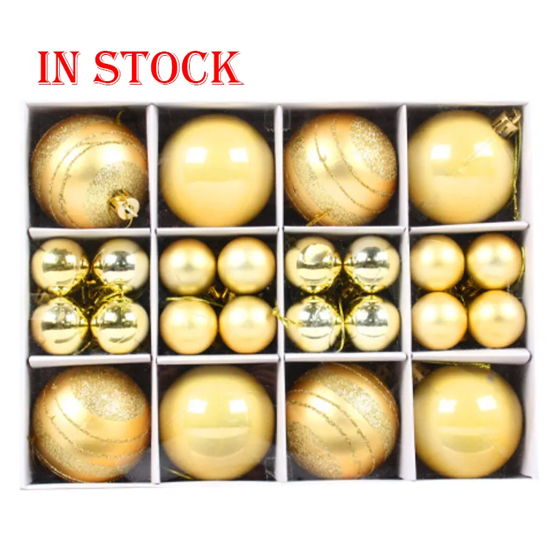 Best Sale Colorful Pvc Tube Packaged Christmas Bauble Ornaments Ball Decoration