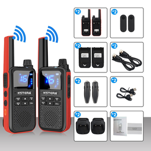 KST AT100 Waterproof Walkie Talkie with Blue Tooth Earpiece Radio for T82 T80 T62 Walkie Talkies CE Approval