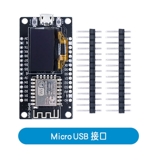 NodeMCU ESP8266 papan pengembangan dengan Display OLED 0.96 inci CH340G ESP-12F modul <strong>WiFi</strong> TYPE-C USB UNTUK for <strong>Arduino</strong> Micropy