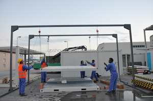 Casas contenedor modular UPS, casa prefabricada, contenedor, estructura de acero, edificios